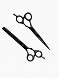 5-Inch Professional Black Line Hair Scissors and Texturizer Set
