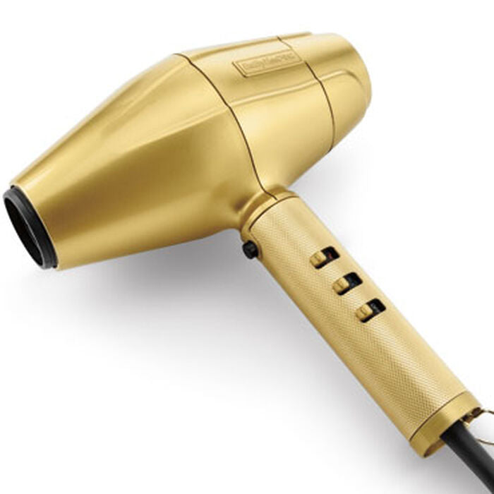 BaBylissPRO GOLDFX High-Performance Turbo Dryer, model FXBDG1, in gold